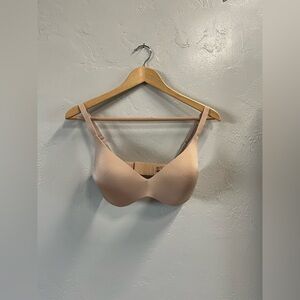 SKIMS Wireless Form Push Up Plunge Bra 32D 34DD NWT Clay Color